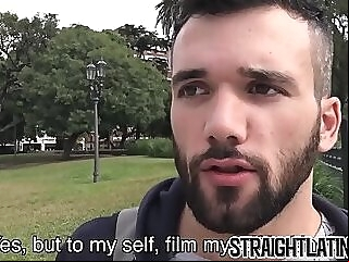 Bearded first timer enjoys raw drilling after a blowjob gay twink big dick